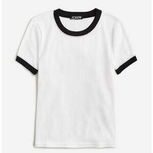 J. Crew Vintage rib shrunken T-shirt with contrast trim XXL